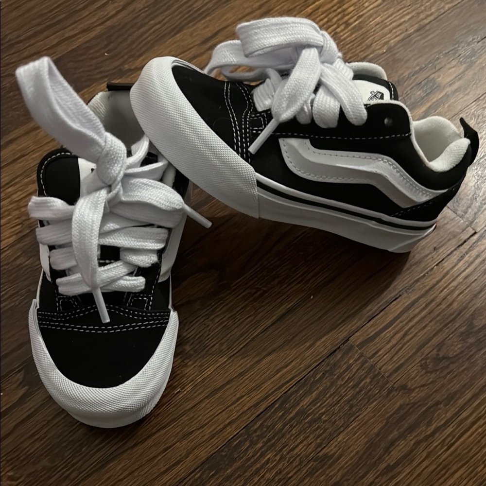 Kids Black and White Sneakers